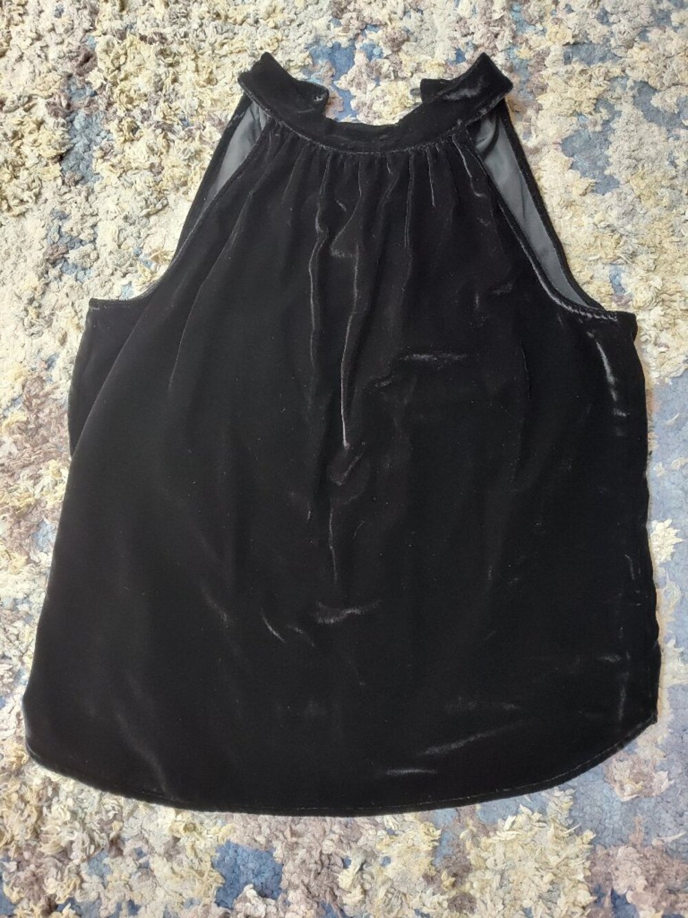 Ann Taylor Loft Velvet Sleeveless Top Blouse